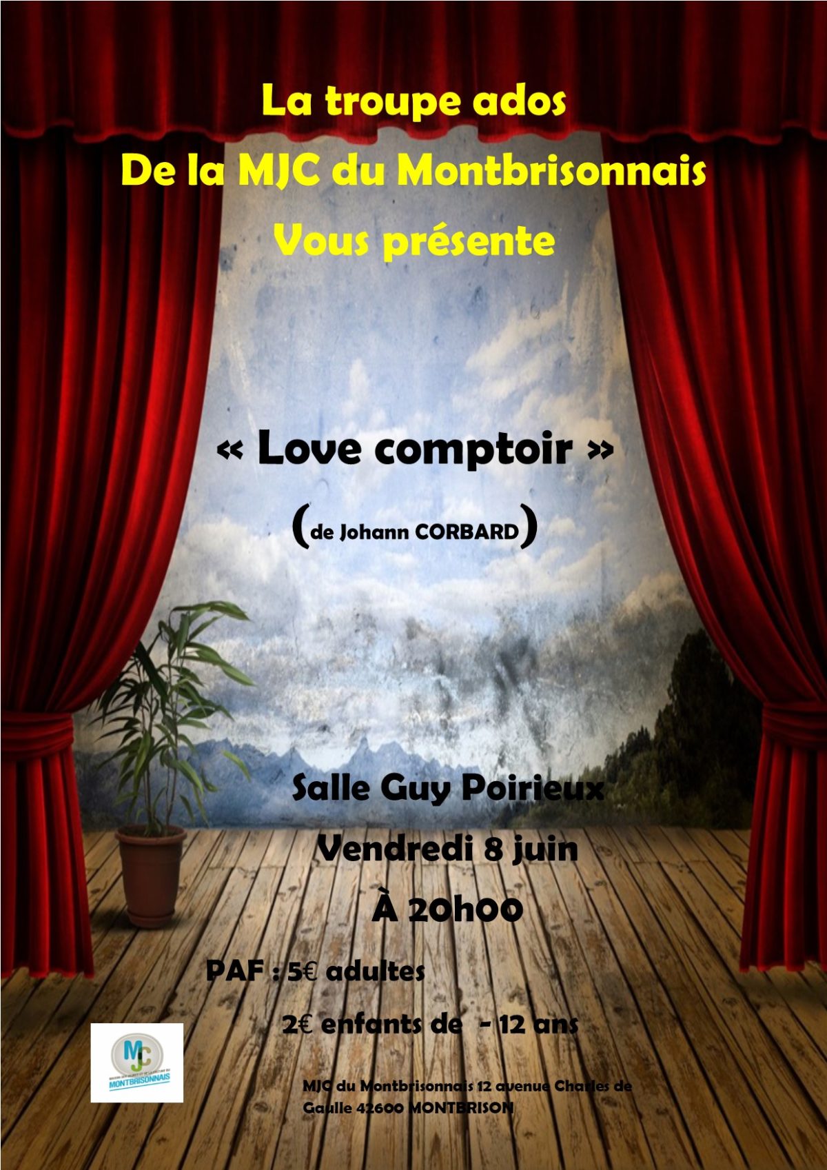  affiche  ados  MJC du Montbrisonnais